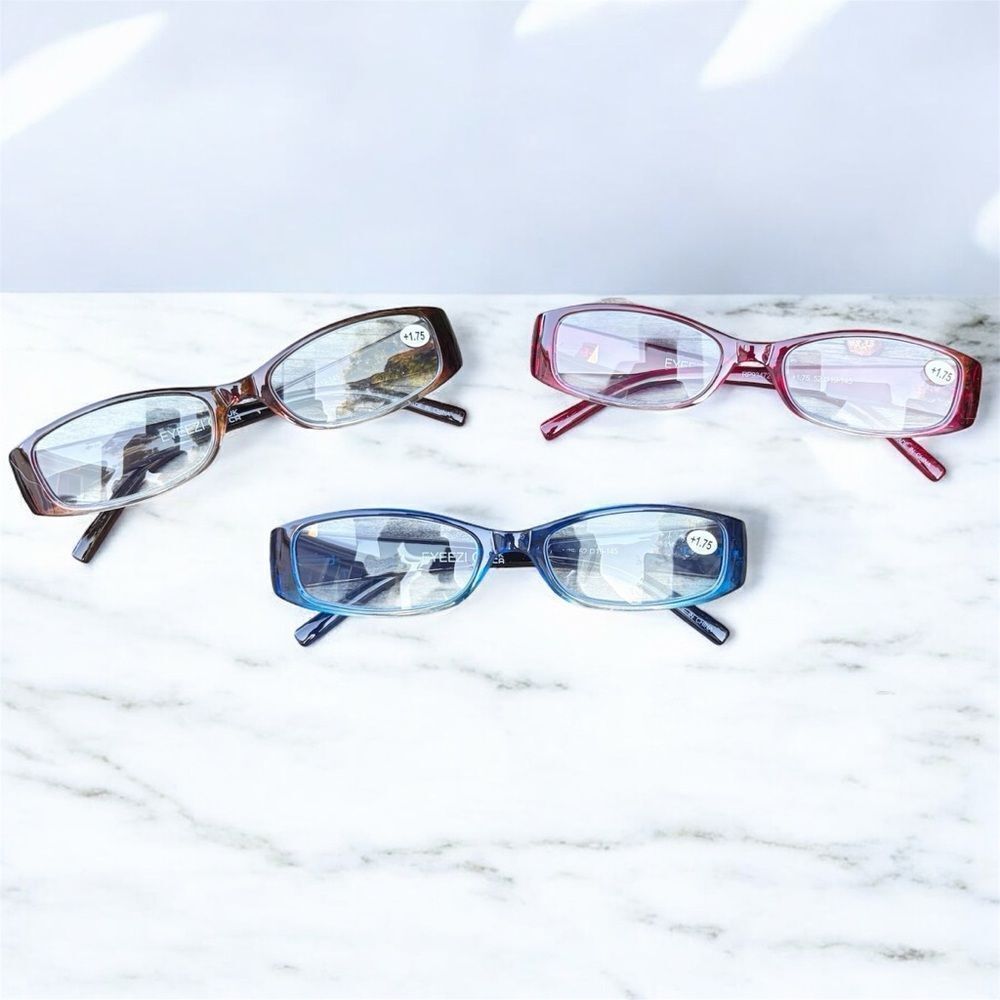 EYEEZI NWOT New Set of Three (3) Women's Glasses/Readers/Cheaters +1.75